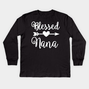 Blessed Nana Kids Long Sleeve T-Shirt